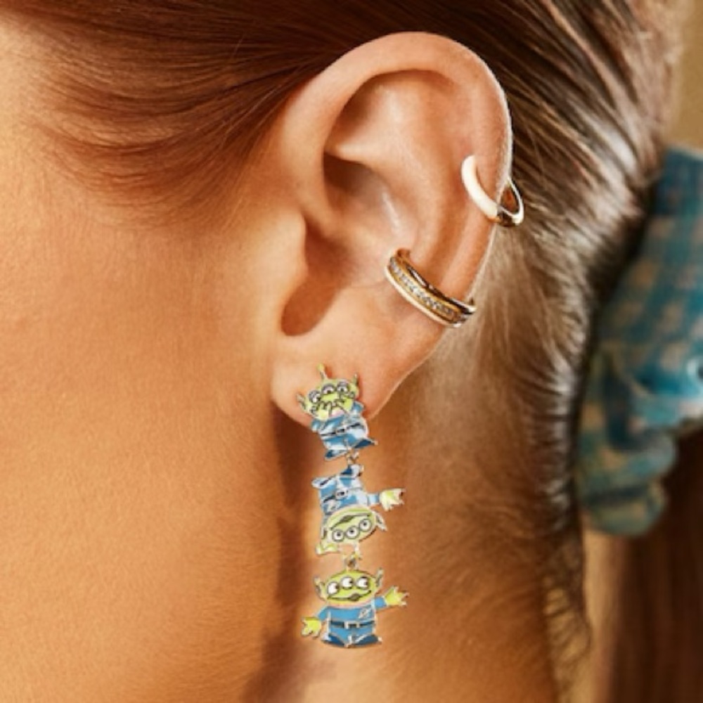 BaubleBar Disney Alien Pizza Planet Pixar Toy Story Earrings